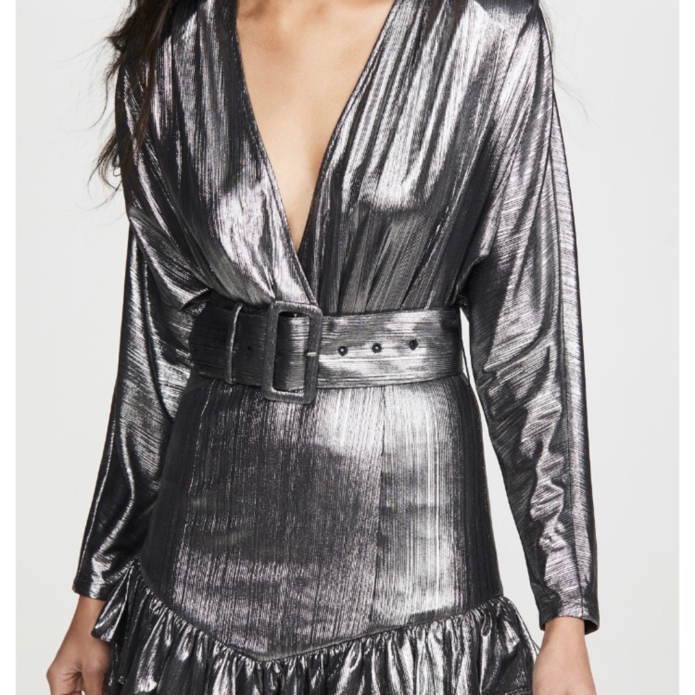 Retrofete (S) mini dress, silver